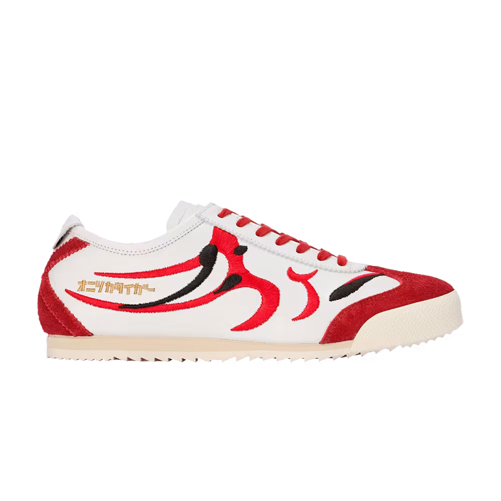 Onitsuka Tiger Women's Mexico 66 Deluxe Kumadori - White Classic Red