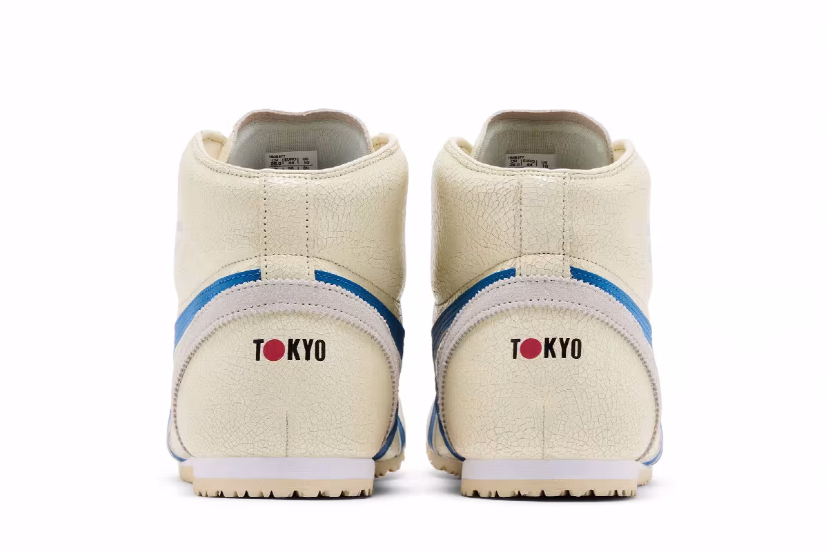 Onitsuka Tiger Mexico Mid Runner White Blue, view 7