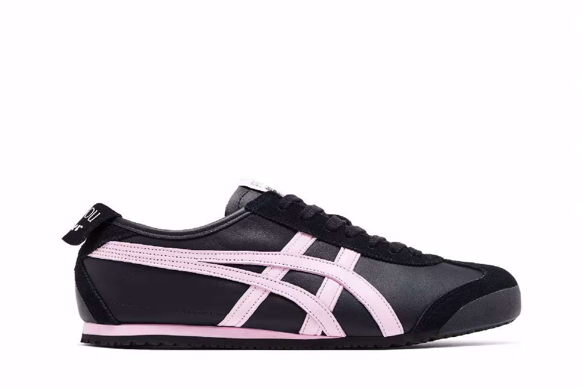 PATOU x Onitsuka Tiger Mexico 66 Black Pink, view 2