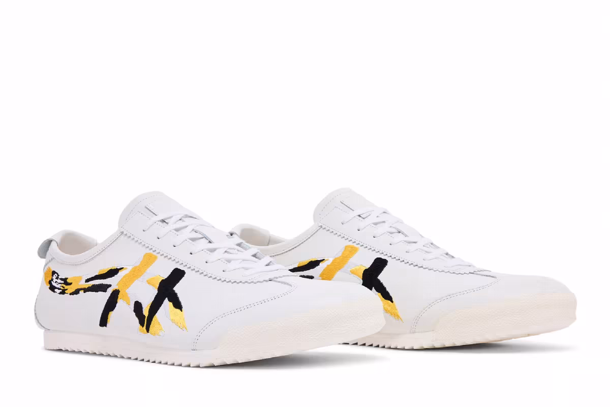 Onitsuka Tiger Mexico 66 Deluxe Nishikigoi - White Vibrant Yellow, view 9