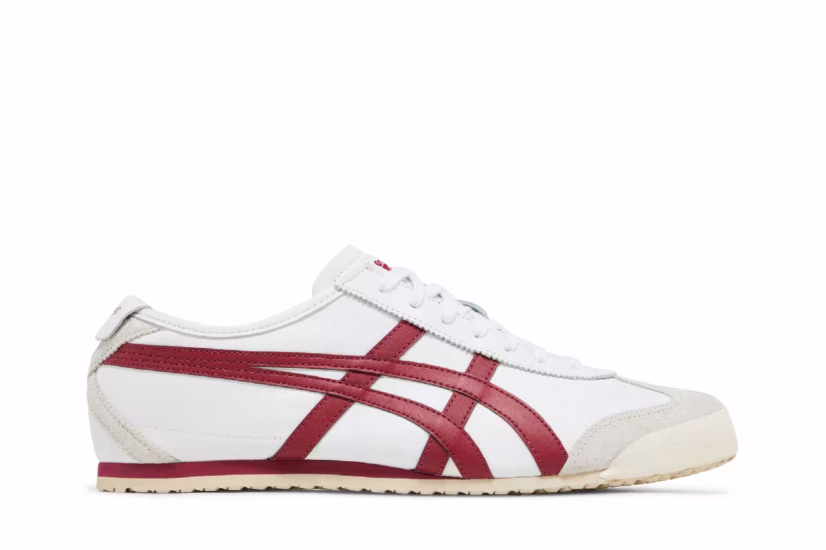 Onitsuka Tiger Mexico 66 White Burgundy, view 2
