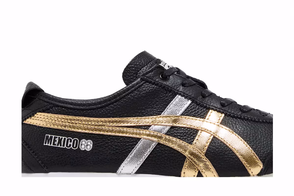 Onitsuka Tiger Mexico 66 Black Gold Metallic, view 3