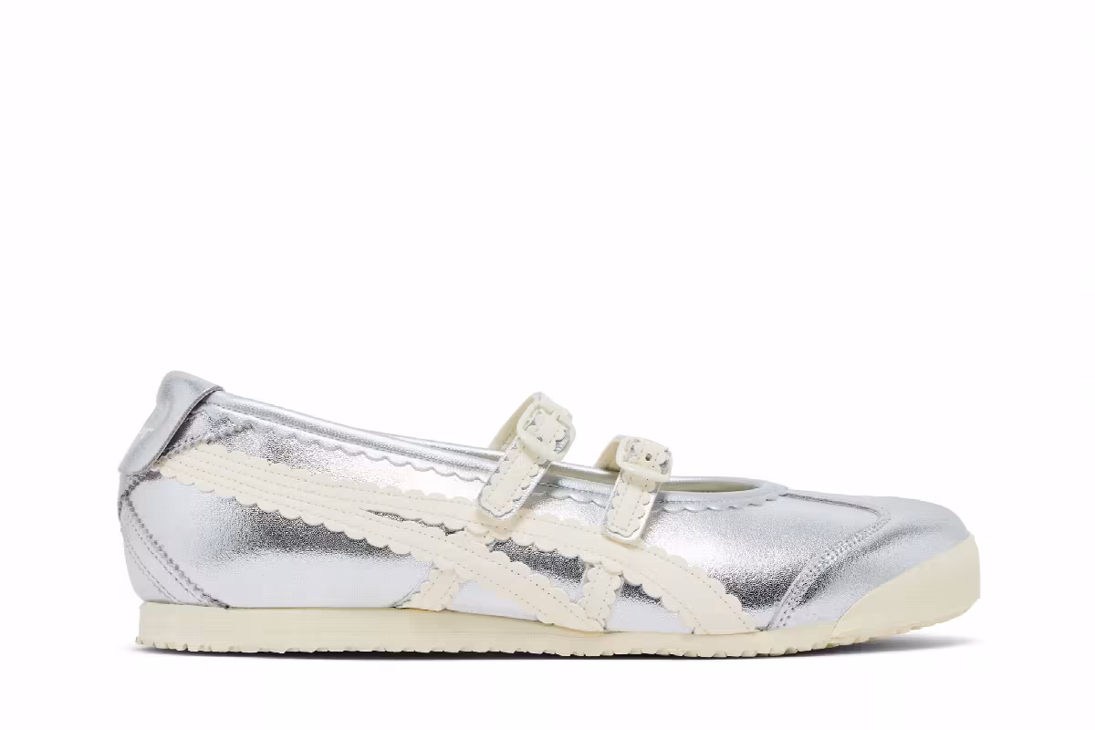 Onitsuka Tiger Women's Mexico 66 TGRS Silver Cream, view 2