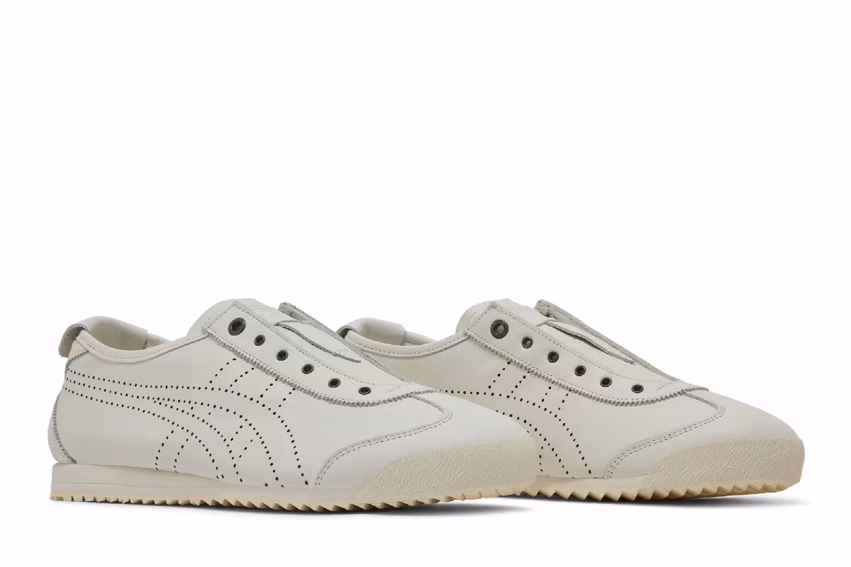 Onitsuka Tiger Mexico 66 SD Slip-On Punched Stripes - Cream, view 9
