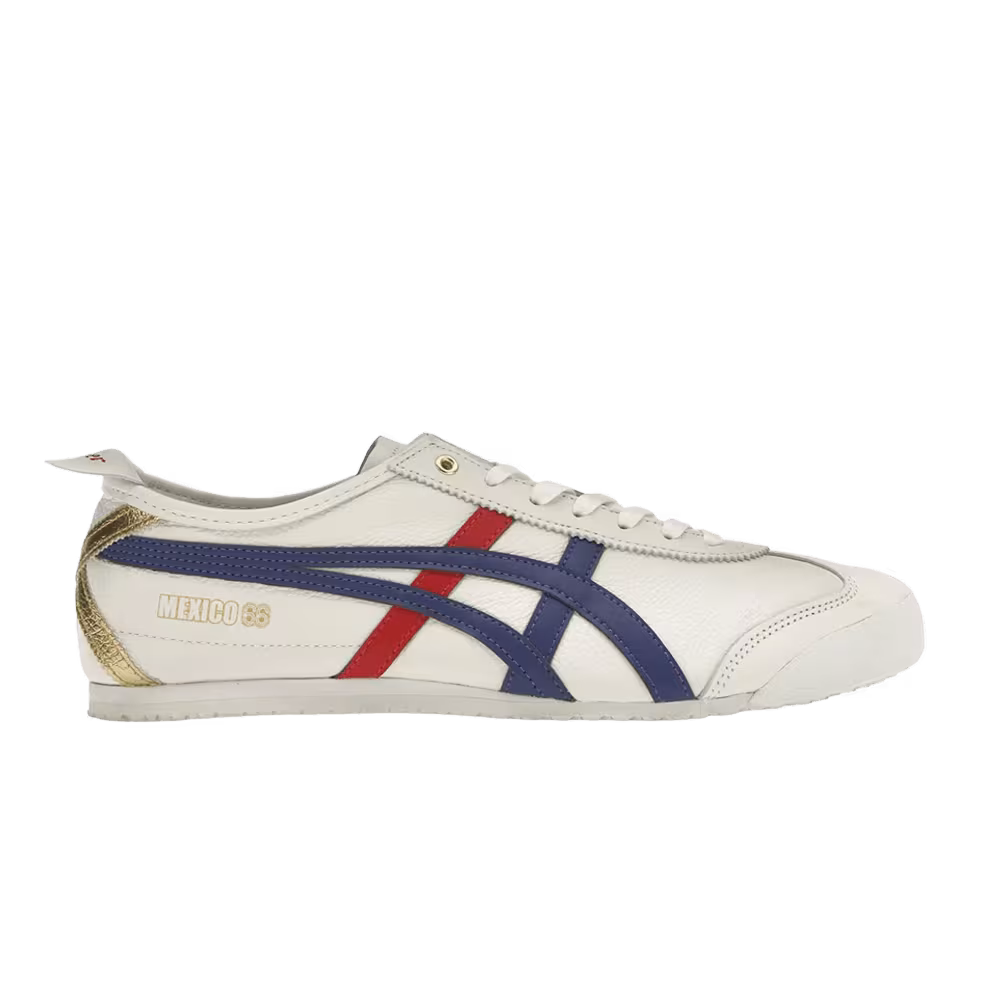 Onitsuka Tiger Mexico 66 White Blue Red Metallic Gold
