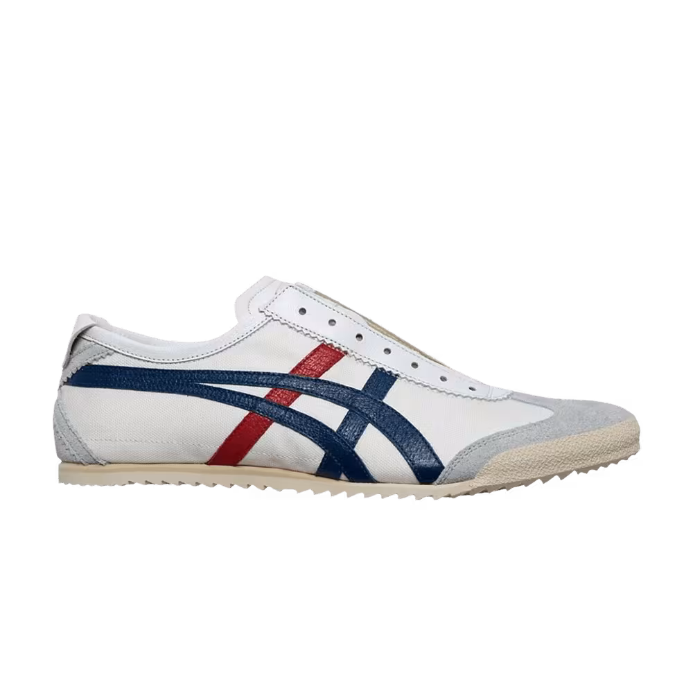 Onitsuka Tiger Mexico Slip-On Deluxe White Blue Red