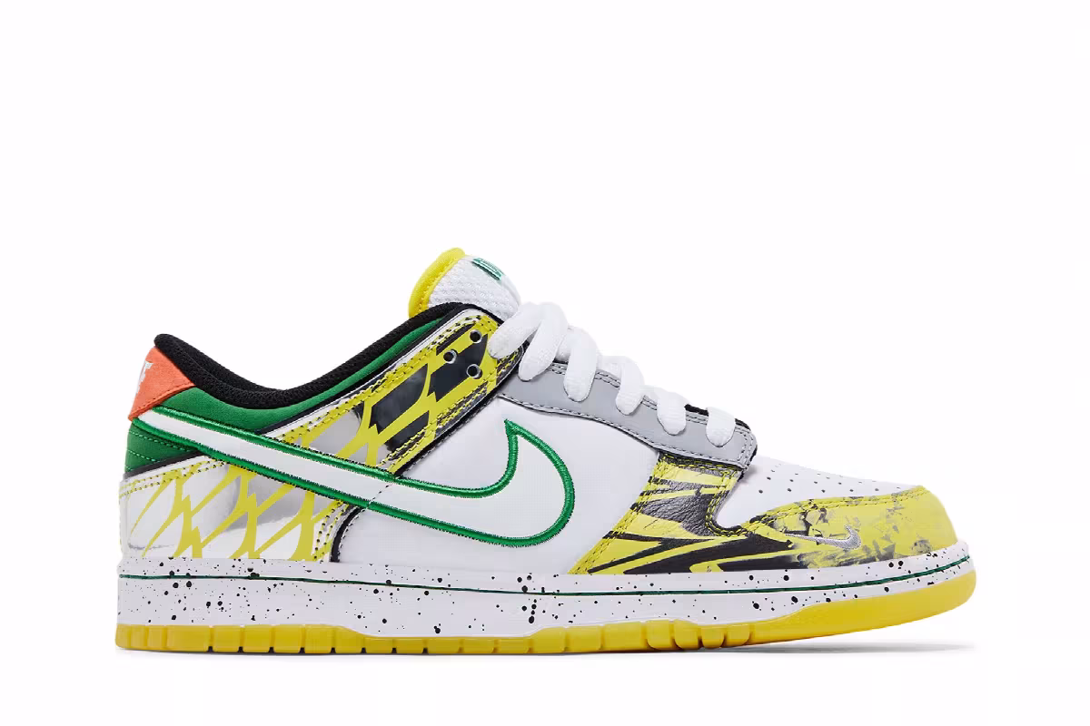 Nike Dunk Low What the Duck - University of Oregon Away, view 2