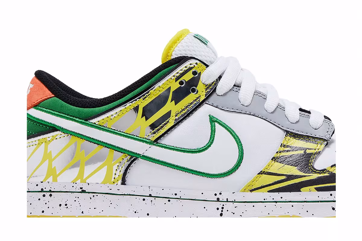 Nike Dunk Low What the Duck - University of Oregon Away, view 3