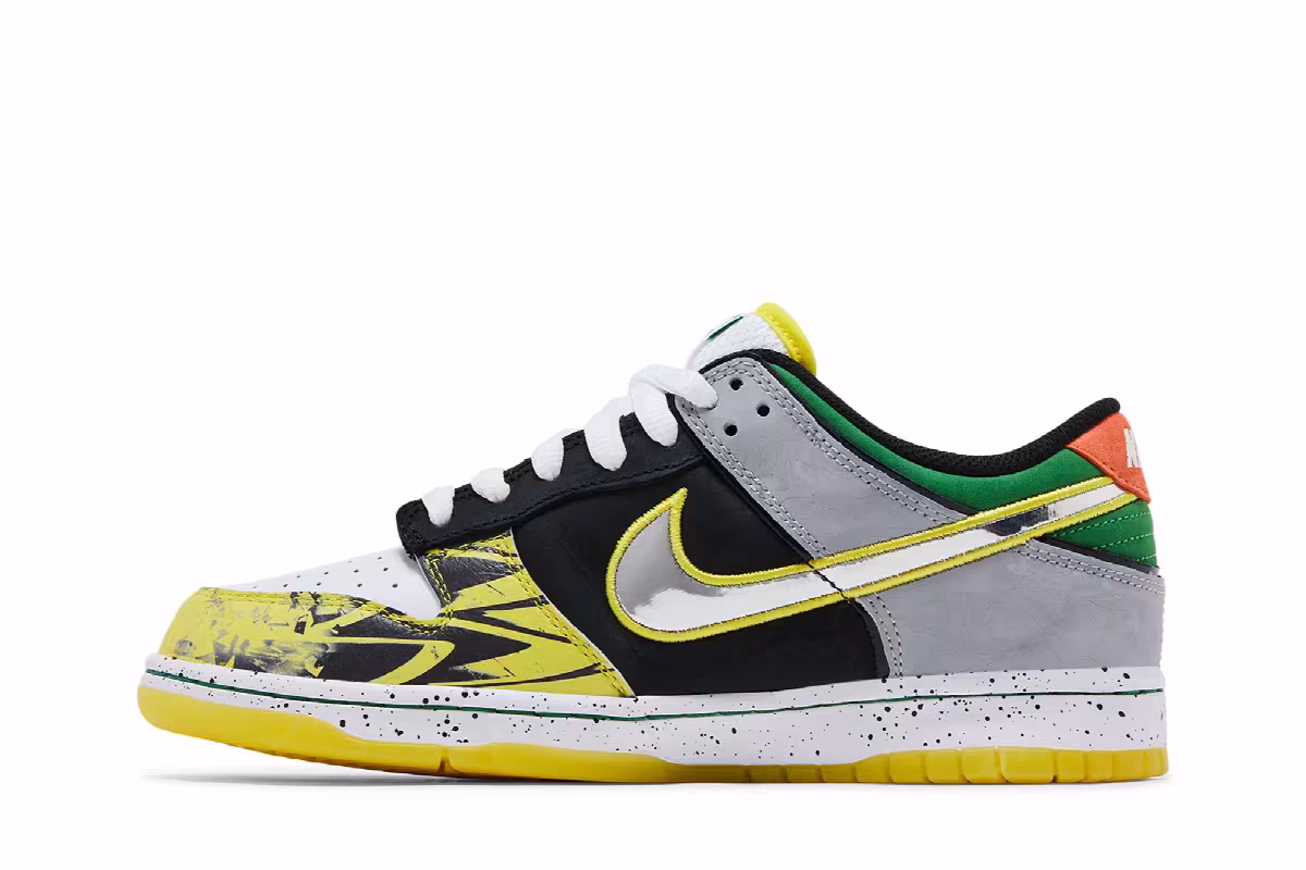 Nike Dunk Low What the Duck - University of Oregon Away, view 4