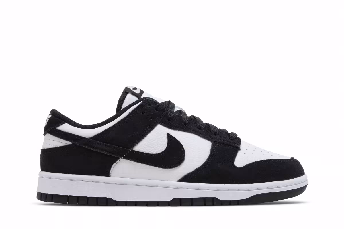 Nike Dunk Low SE Suede Panda, view 2