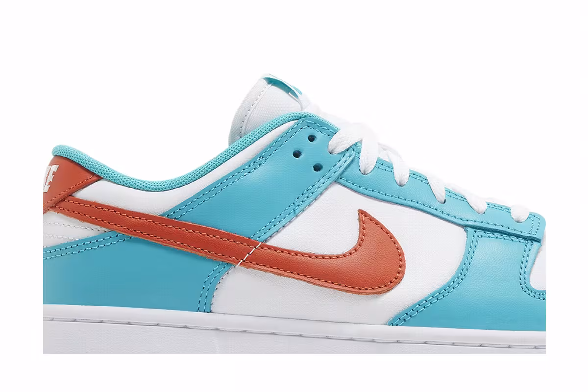 Nike Dunk Low Miami Dolphins, view 3