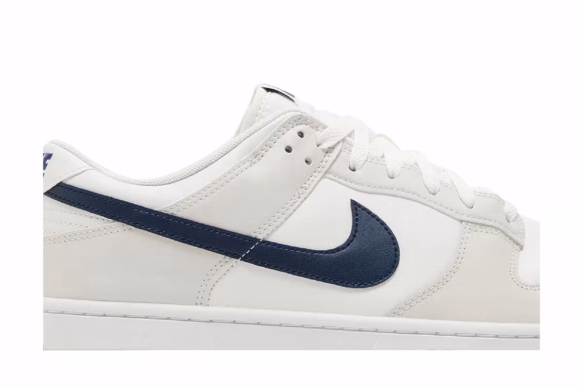 Nike Dunk Low White Midnight Navy, view 3