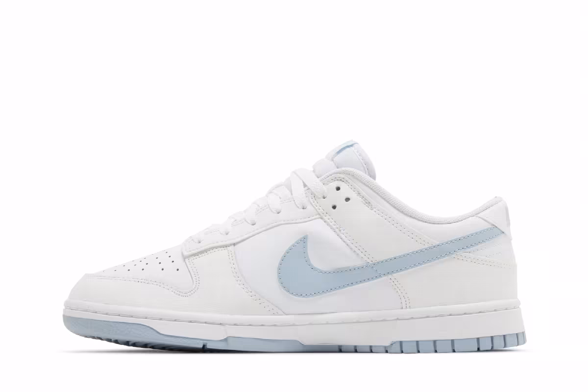 Nike Dunk Low White Light Armory Blue, view 4