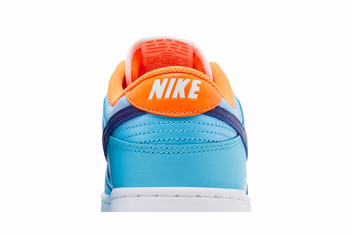 Nike Dunk Low SE Baltic Blue Total Orange, view 8