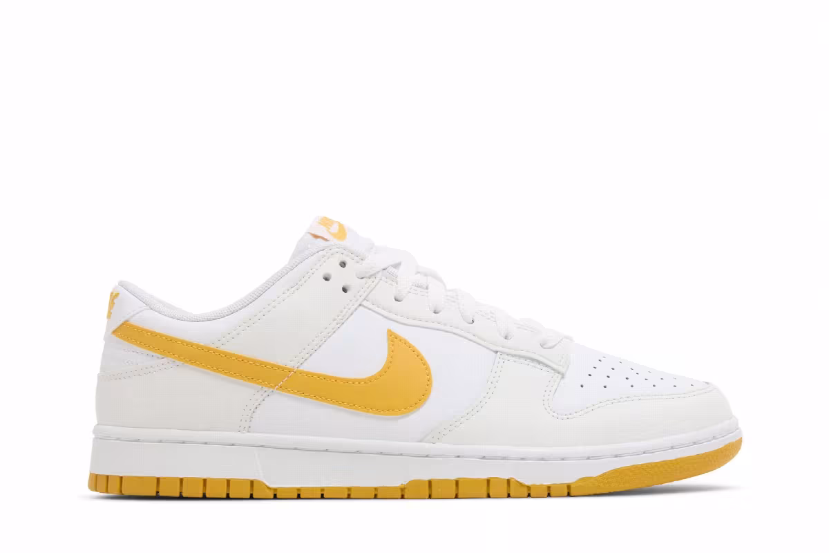 Nike Dunk Low White University Gold, view 2