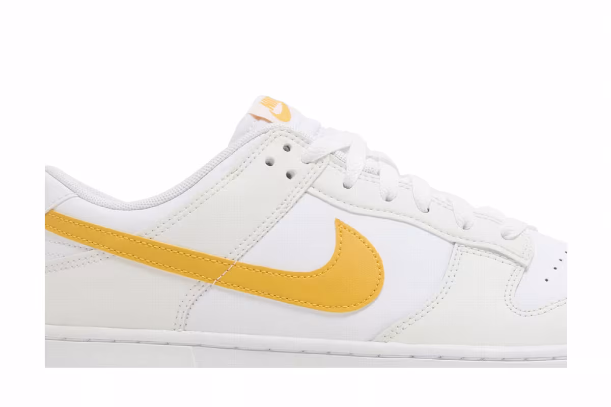 Nike Dunk Low White University Gold, view 3
