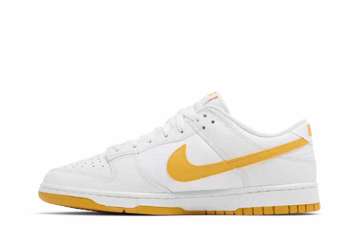 Nike Dunk Low White University Gold, view 4