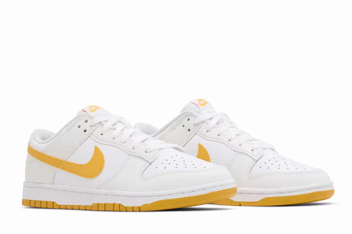 Nike Dunk Low White University Gold, view 9