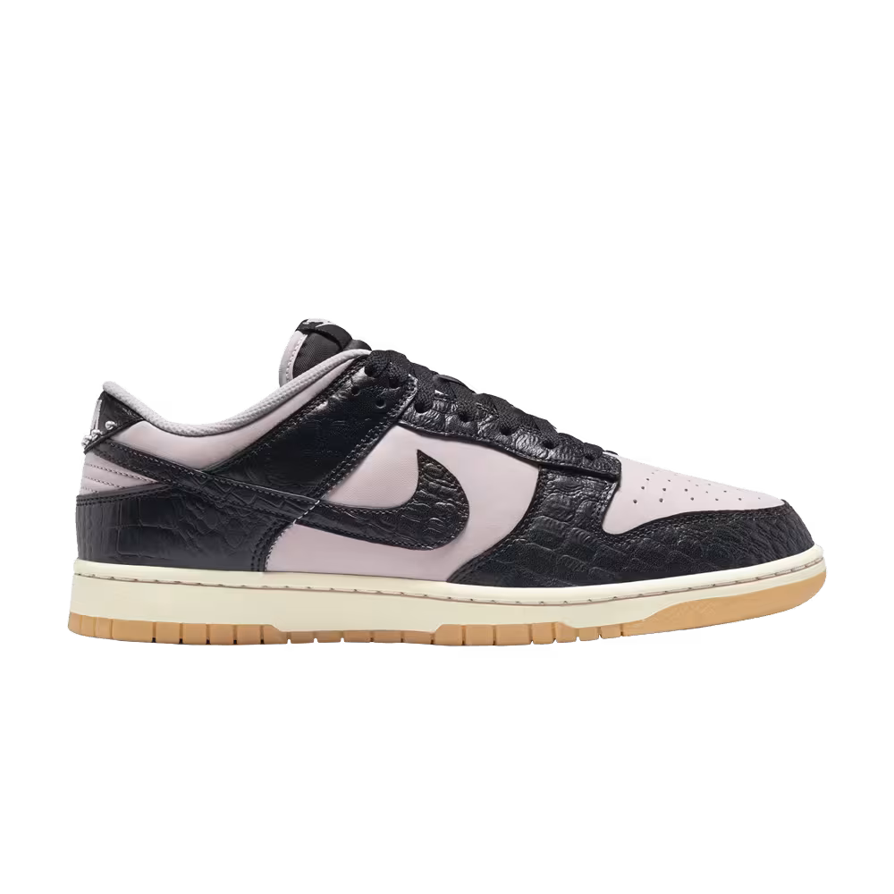 Nike Dunk Low Black Platinum Violet Croc