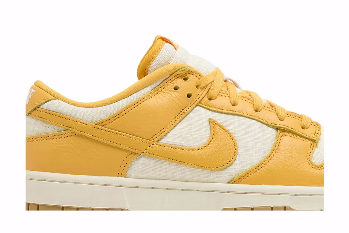 Nike Men's Dunk Low Premium University Gold Coconut Milk, view 3
