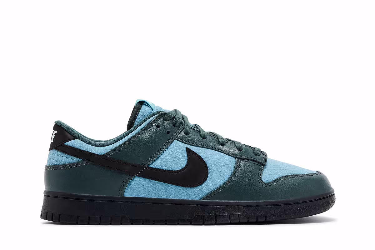 Nike Dunk Low SE Vintage Green Denim Turquoise, view 2