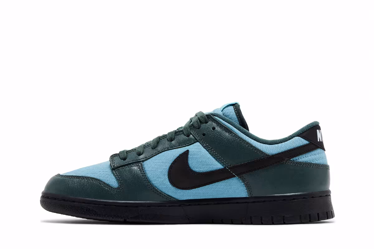 Nike Dunk Low SE Vintage Green Denim Turquoise, view 4