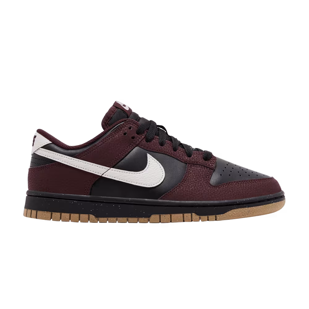 Nike Women's Dunk Low Next Nature Burgundy Crush Black