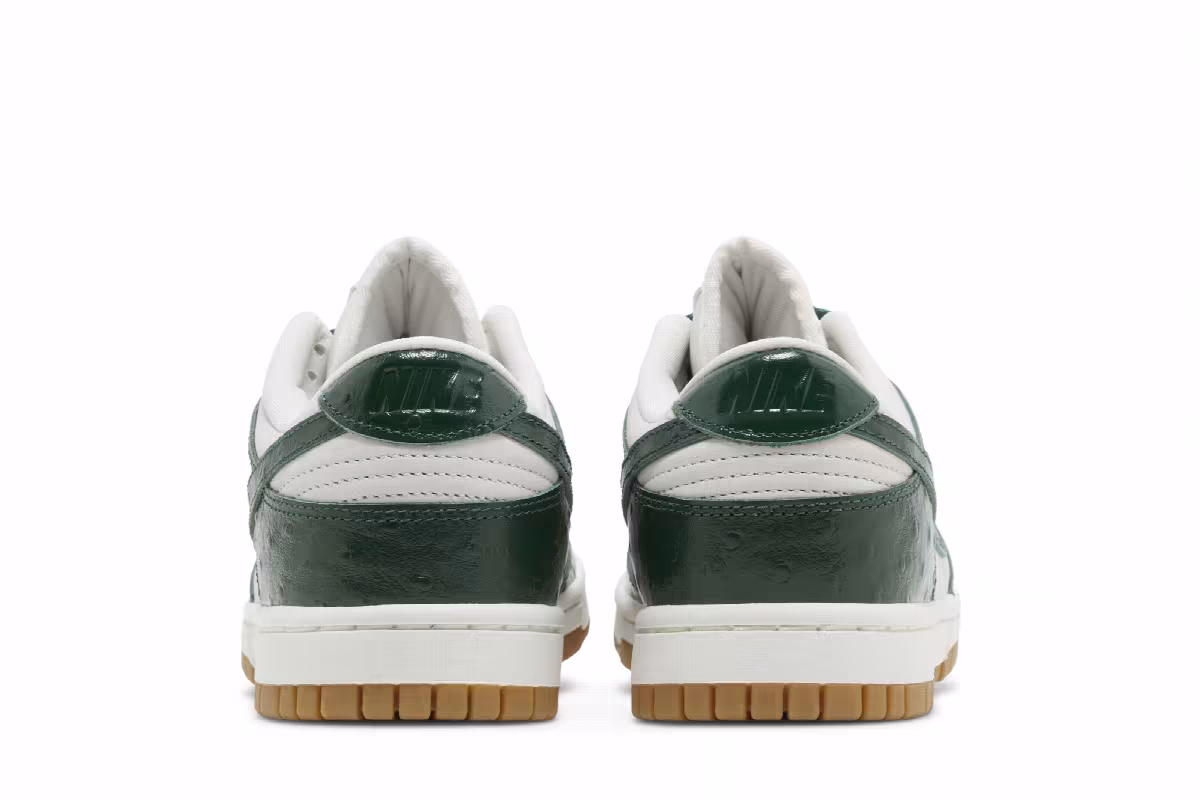 Nike Women's Dunk Low LX Gorge Green Ostrich, view 7