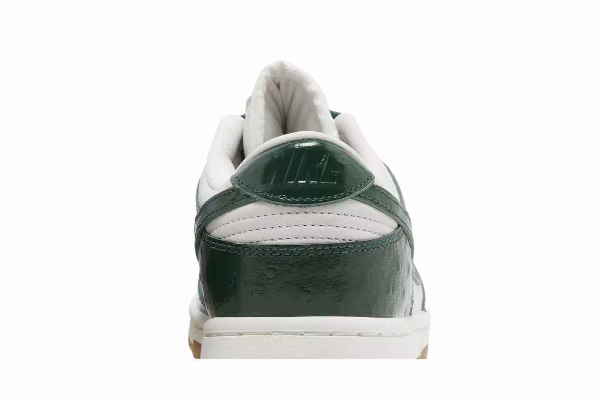 Nike Women's Dunk Low LX Gorge Green Ostrich, view 8