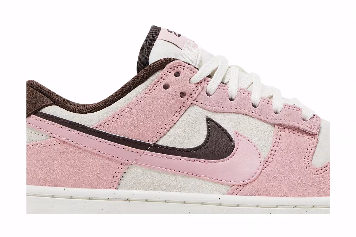 Nike Women's Dunk Low SE Double Swoosh - Pink Glaze, view 3