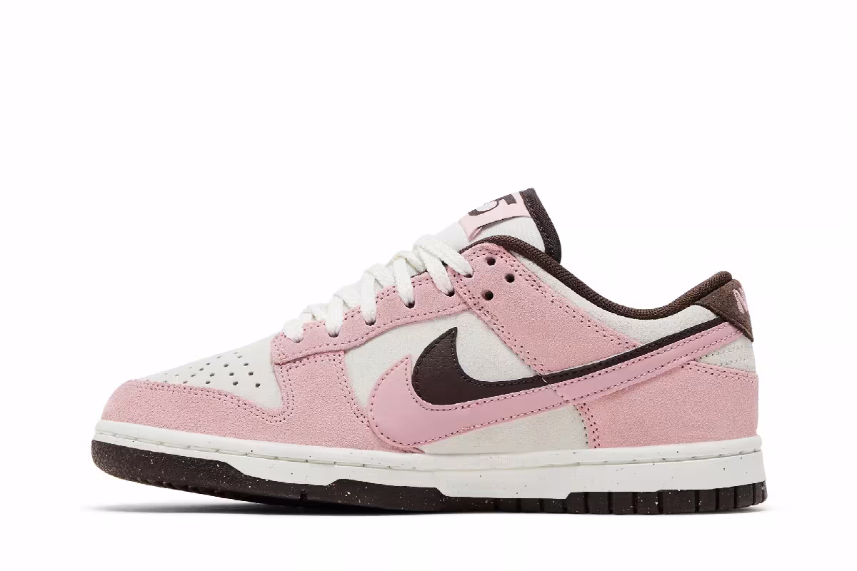 Nike Women's Dunk Low SE Double Swoosh - Pink Glaze, view 4