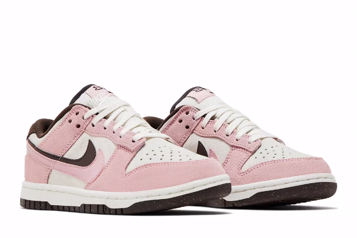 Nike Women's Dunk Low SE Double Swoosh - Pink Glaze, view 9