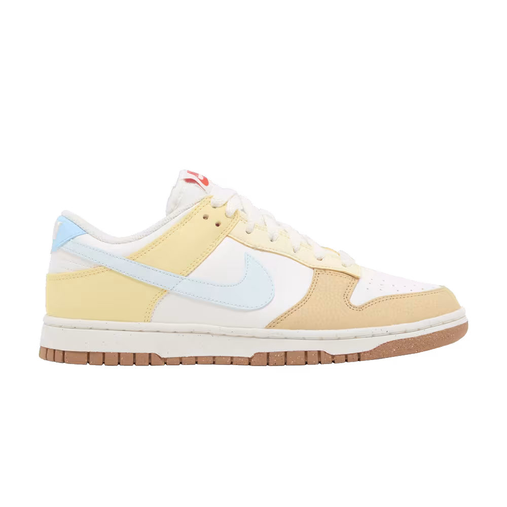 Nike Women's Dunk Low Next Nature Soft Yellow Aquarius Blue