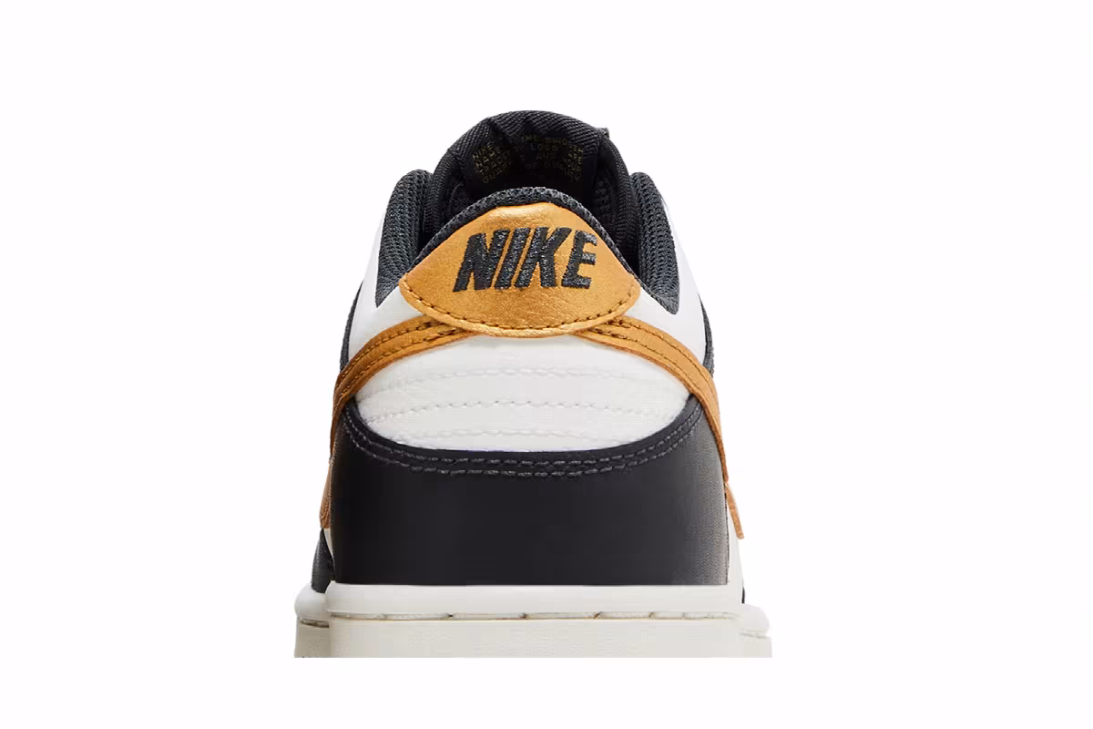 Nike Dunk Low GS Anthracite Metallic Gold, view 8