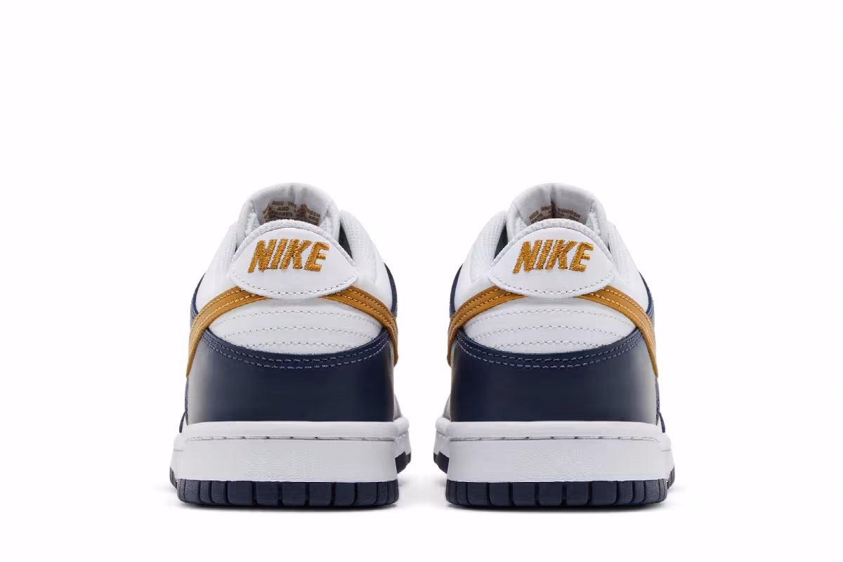 Nike Dunk Low GS Midnight Navy Wheat, view 7