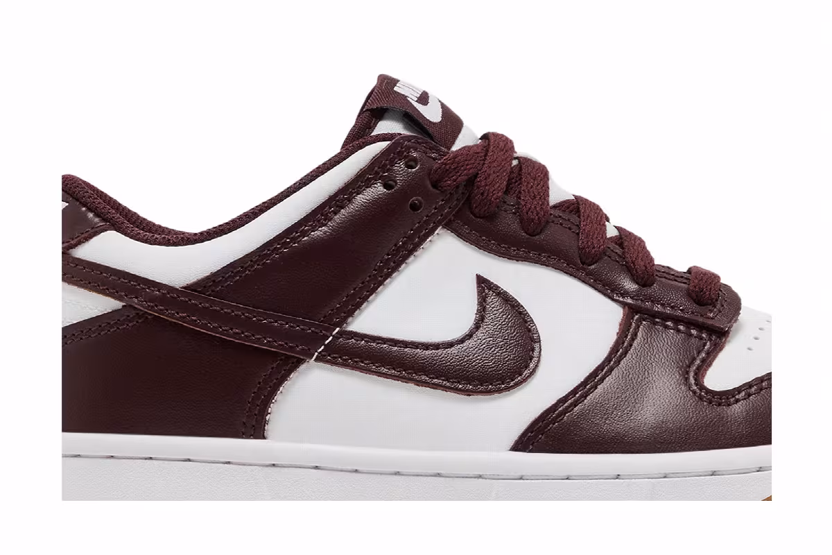 Nike Dunk Low GS Burgundy Crush Gum, view 3