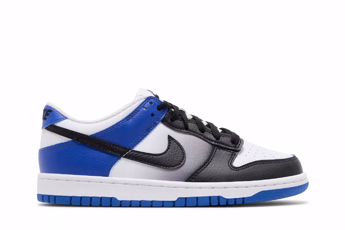Nike Dunk Low GS Game Royal Black Fade, view 2