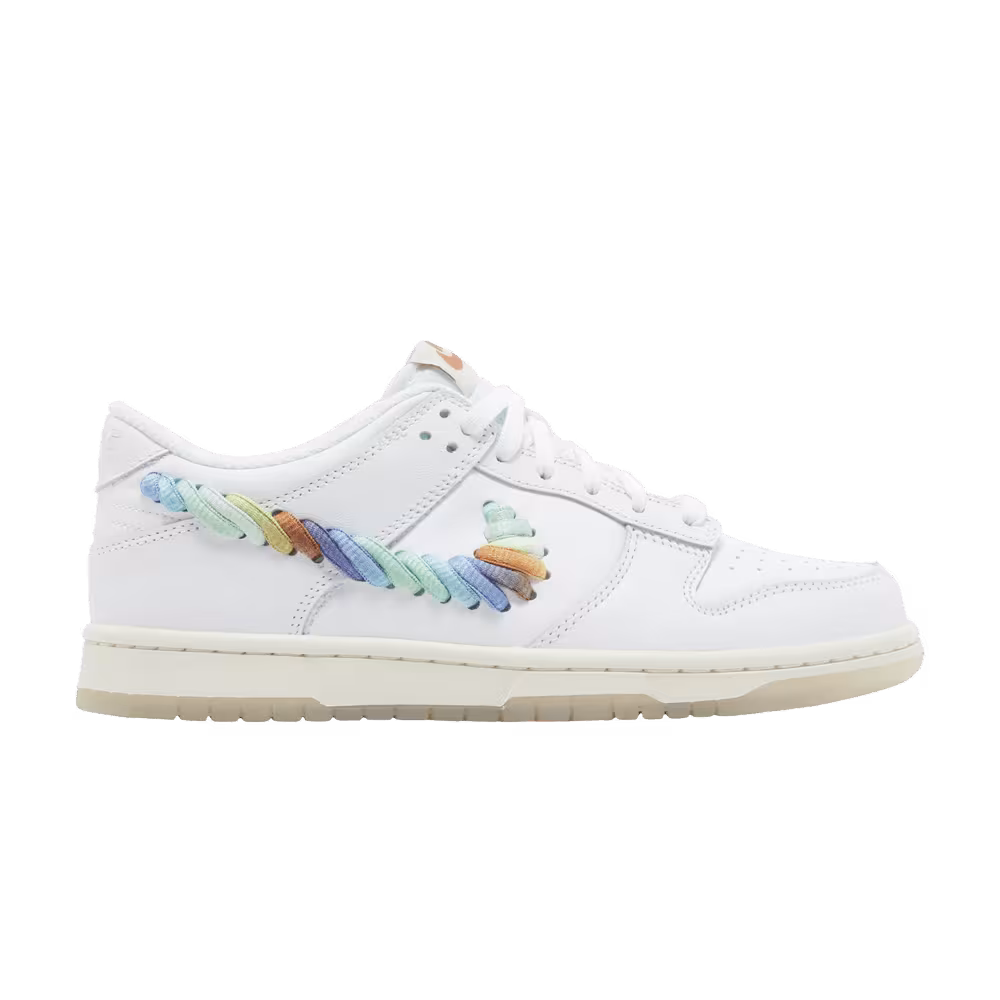 Nike Dunk Low GS Rainbow Lace Swoosh