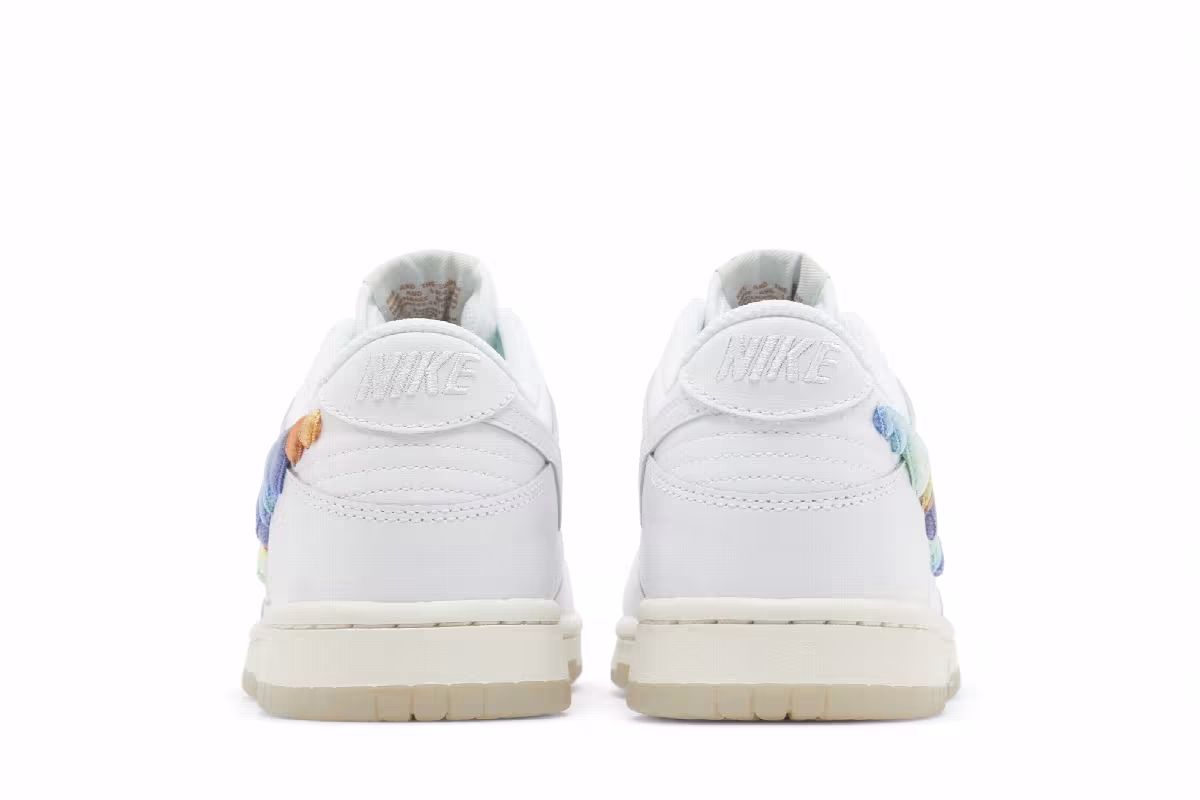 Nike Dunk Low GS Rainbow Lace Swoosh, view 7