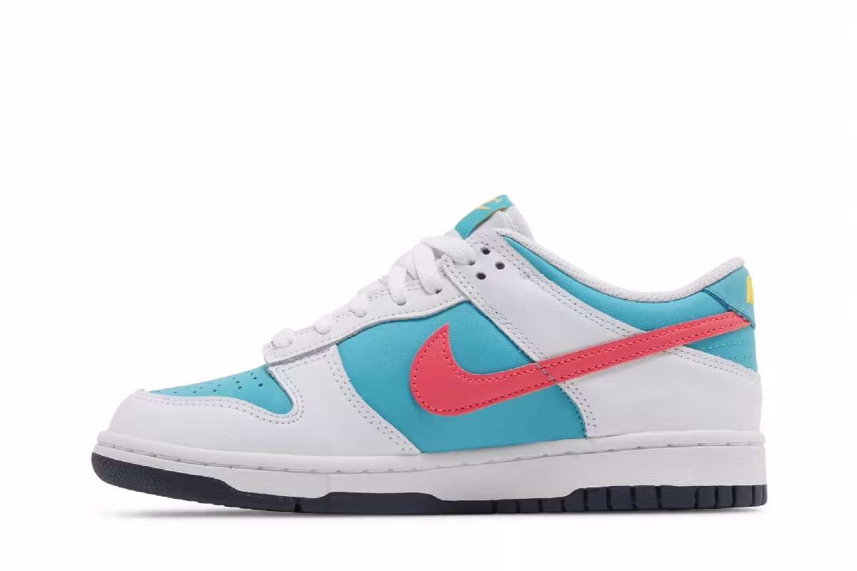 Nike Dunk Low GS Dusty Cactus Thunder Blue, view 4