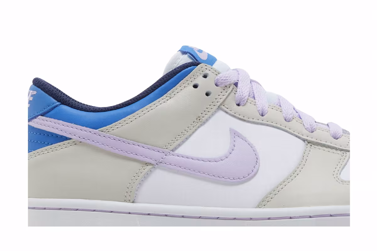 Nike Dunk Low GS Khaki Blue Pink, view 3
