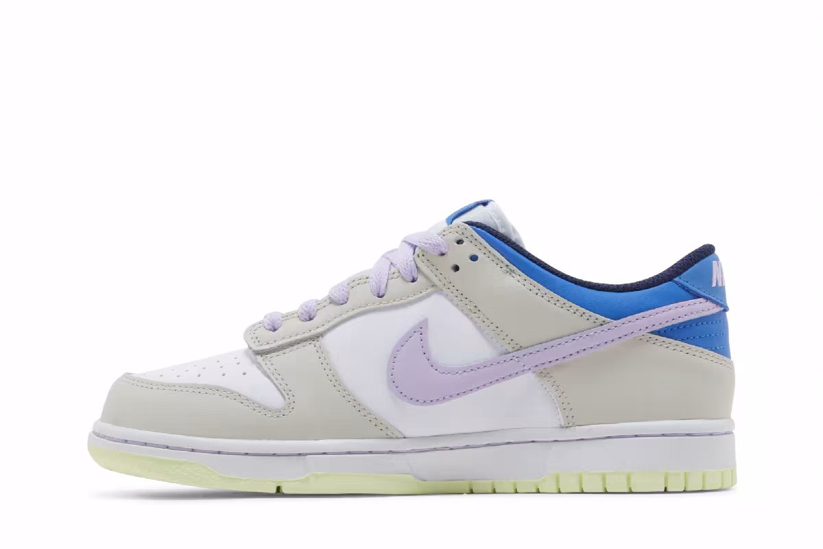 Nike Dunk Low GS Khaki Blue Pink, view 4