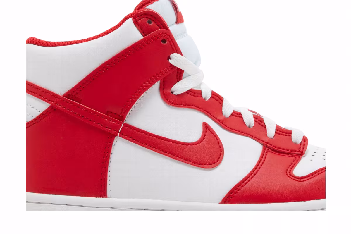Nike Dunk High GS University Red, view 3