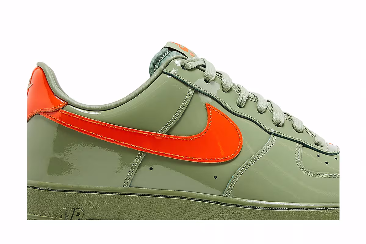 Nike Air Force 1 Low Oil Green Safety Orange, view 3