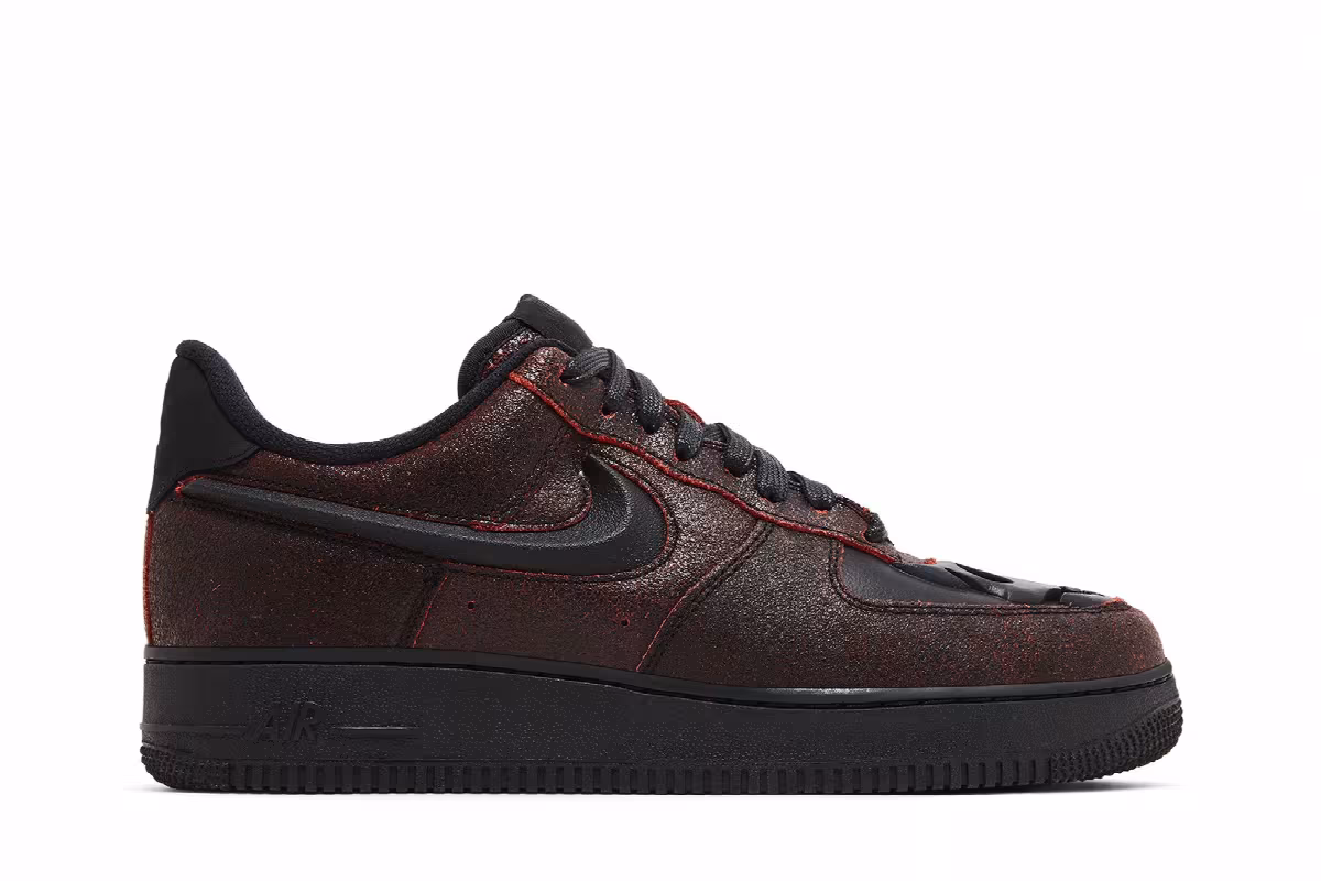 Nike Air Force 1 Low Halloween Skull, view 2