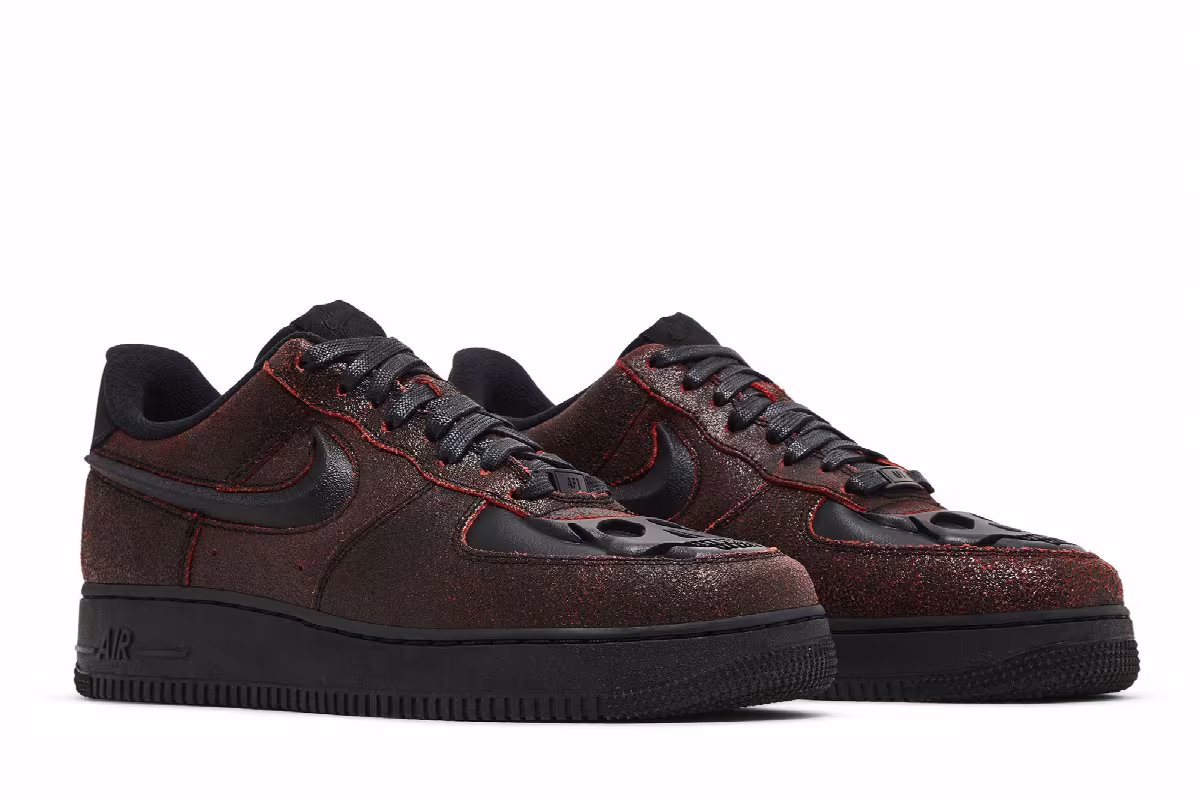 Nike Air Force 1 Low Halloween Skull, view 9