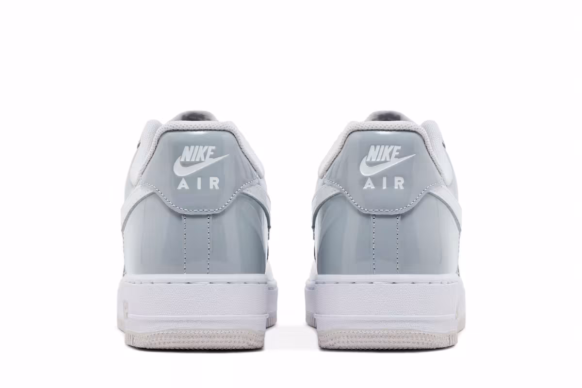 Nike Air Force 1 Wolf Grey Patent, view 7