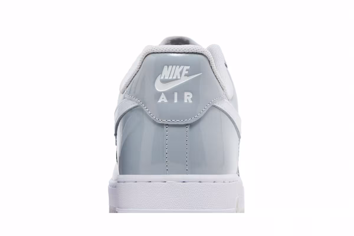 Nike Air Force 1 Wolf Grey Patent, view 8