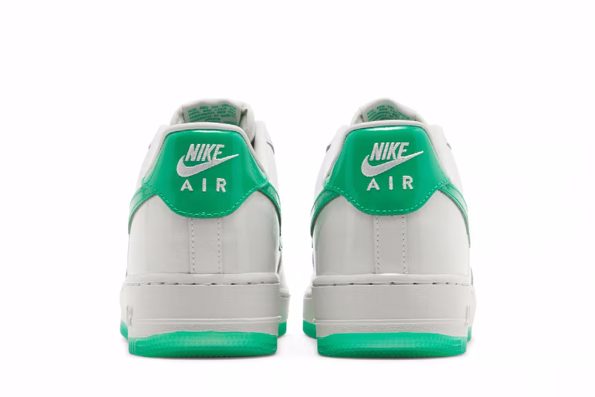 Nike Air Force 1 Platinum Tint Stadium Green, view 7
