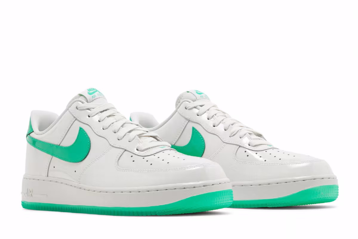 Nike Air Force 1 Platinum Tint Stadium Green, view 9
